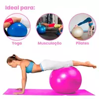 Imagem da promoção Bola De Pilates Suíça 65 Cm Com Bomba Fisioterapia Yoga Academia - NA WEB