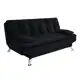 Sofá-Cama Casal 3 Lugares Premium Suede Pés de Metal Mobly em oferta