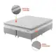Cama Box com Colchão Queen Sigma Molas Ensacadas Modern em oferta