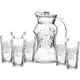 Jogo De Jarra 1,8L Com 6 Copos 250ml Em Vidro Para Água Suco - Em Casa Tem em oferta