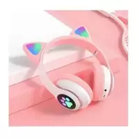 Imagem da promoção Fone De Ouvido Rosa Azul Roxo Preto Gatinho Bluetooth Led Orelha Gato Dobrável sem Fio - caixa som b
