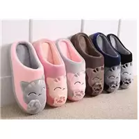 Imagem da promoção Pantufas Femininas Estampa Gato Super Macia Antiderrapante - Fenix