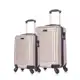 Conjunto de Malas de Bordo Pequenas Blue Waves Champagne Rígida em ABS e Rodinhas (P e PP) em oferta