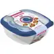 Jogo de Potes Herméticos Sanremo com Tampa Quadrado Flor 3 Peças em oferta