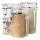 Kit 4 Potes Herméticos Para Mantimentos Wincy em oferta