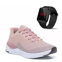 Imagem da promoção Tênis Academia Feminino Caminhada + Relógio Digital LED Esportivo - It Shoes