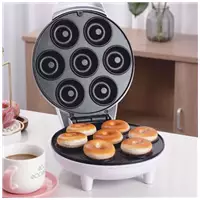 Imagem da promoção Máquina De Donuts Elétrica Fazer Rosquinha Portátil Assadeira Compacta Antiaderente Café Da Manhã -