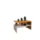 Mesa de Centro - Off White Madeira Nature - LOJAS BRF em oferta