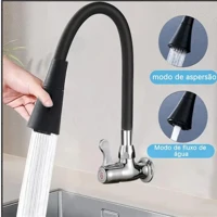 Imagem da promoção Inox Torneira banheiro Alavanca Moderna Abs Luxo 1/4 De Volta Cromo Premium Monocomando