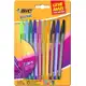 Canetas Coloridas Bic Cristal Fashion 10 Cores Vibrantes, Ponta Esferográfica Média de 1.2mm, Escrit em oferta