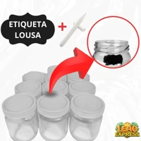 Imagem da promoção Kit 5x ou 10x Potes de Vidro 200 ml p/ Leite Materno Papinha + Etiqueta + Caneta ENVIO RÁPIDO