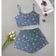 Kit 3 Pijamas Feminino Baby Doll Cropped Blogueirinha com Alcinha Malha Fria em oferta