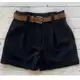 Short Social Feminino Alfaiataria Com Bolso Com Cinto do P ao GG em oferta