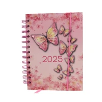 Imagem da promoção Agenda 2025 Pequena Espiral Butterfly Glitter 11X15cm 336 Páginas