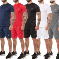 Imagem da promoção Kit 5 camisetas masculinas + 5 Bermudas Masculinas Academia - Conjunto