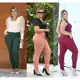 Calça Feminina Plus Size Bengaline Risca Frente com Bolsos em oferta