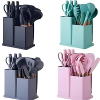 Imagem da promoção Kit Conjunto 19 Pçs De Utensílios Facas Silicone e Plástico Cozinha Jogo Completo Batedeira Colher P