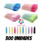KIT 300 unidades Escovinhas com glitter e sem Glitter Extensão de Cílios e sobrancelha em oferta