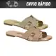 Rasteira Feminina Tela Shine Vizzano Original Confortável Casual Dia a Dia em oferta