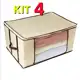 Kit C/4 Organizador Multiuso Edredom Guarda Roupas Flexível em oferta