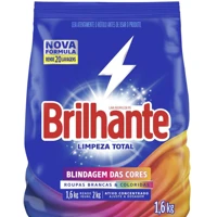 Imagem da promoção Brilhante Limpeza Total - Lava-Roupas Em Pó Roupas Brancas E Coloridas Ativo Concentrado Pacote 1 6K