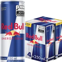 Imagem da promoção Pack de 4 Latas Red Bull Energético, Energy Drink, 250ml