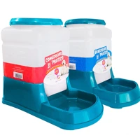 Imagem da promoção Kit Bebedouro Comedouro Automatico Cachorro Gato Prático 3Lt - Duplo