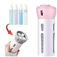 Imagem da promoção Dispenser Portátil 4 Em 1 Kit Viagem Shampoo Gel Cremes Viagens Loção