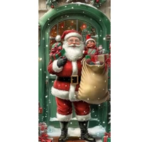 Imagem da promoção Decoração De Capa De Porta De Natal Pano De Fundo De Papai Noel