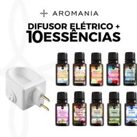 Imagem da promoção Difusor Elétrico de Ambientes Bivolt 30ml + 10 Essências a Base de Água 15ml - Personalize o Seu Kit