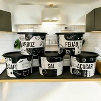 Imagem da Promoção Kit Porta Mantimentos 5 Peças 1,5L