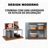 Imagem da promoção Kit 3 Organizadores de Pratos para Armário Médio Cozinha Aramado Porta Louças Prateleira