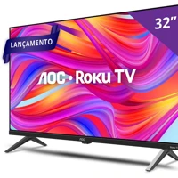 Imagem da promoção Smart TV 32" HD AOC Roku 32S5045/78G TV HDMI 1 USB Wifi Conversor Digital