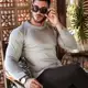 Suéter Masculino Tricô Blusa De Frio Gola Redonda Malha Grossa em oferta