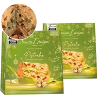 Imagem da promoção 2 Panettones Pistache Gotas Chocolate Santa Ediwiges 500g Sabor Pistache Com Gotas Chocolate