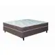 Cama Box Conjugada Casal Umaflex New Florença com Molas Ensacadas 55x138x188cm - Marrom e Bege - Mar em oferta