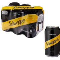 Imagem da promoção Pack de Schweppes Club Soda LT 350ml 6 unidades