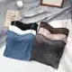 Kit 4 Soutiens Femininos Soutien De Algodão Roscado Sexy Interior E Exterior Vestir Top Confortável em oferta