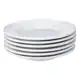Conjunto 6 Pratos De Sobremesa Roma Branco Liso 20.5 cm Porto Brasil em oferta