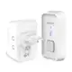 Campainha Sem Fio Wireless SOS Plug Play 5 Toques Alcance 100m cib 101 cib101 Intelbras Branco em oferta