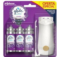 Imagem da promoção Aparelho Odorizador de Ambiente Glade Lavanda Toque de Frescor Blister com 3 refis