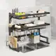 Escorredor Kitchen Rack Aço Inoxidável Organizador Louça Preto Pia +85cm prateleira em oferta