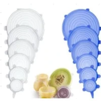 Imagem da promoção Kit 6 Tampas de Silicone Flexíveis – Tampa Universal para Panelas, Potes e Recipientes