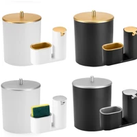 Imagem da promoção Kit Lixeira Lixinho Lixo Pia Cozinha 5 Litros + Dispenser Porta Sabão Detergente Luxo Moderno Arthi