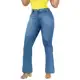 Calças Jeans Flare Feminino com Elastano Modelagem que Levanta o Bumbum e Garante Conforto em oferta