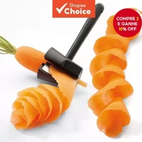 Imagem da promoção Fatiador de cenoura e pepino em espiral para enrolados de salada de aço inoxidável e cortador de tir