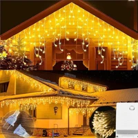 Imagem da promoção luzes natal led 10M Cascata 400 Led's 8 Modelo Pisca Natal Decoração 110v