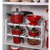 Imagem da promoção Rack Expansível com Prateleira Dupla para Organização de Panelas e Utensílios