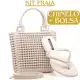 Kit Praia Chinelo + Bolsa Feminina Elegante Blogueira em oferta