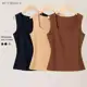 Kit 3 Regata Blusa Decote Quadrado Reta Tendencia Suplex Premium Liso Verão Moda Gringa em oferta